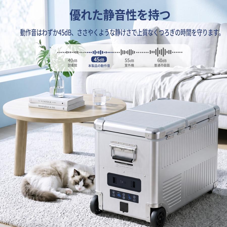 EENOUR 「バッテリーセット」 ポータブル冷蔵庫 アルミ外装 車載冷蔵庫