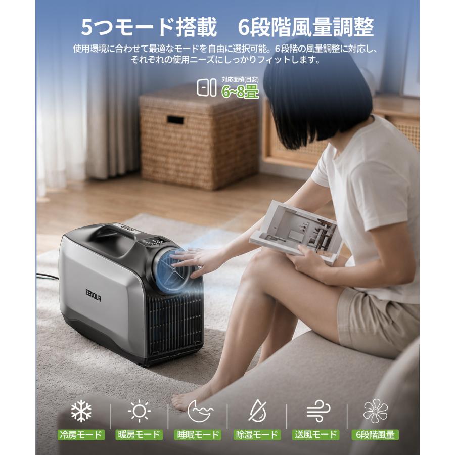 EENOUR 爆買+12%還元 スポットクーラー 冷暖両用 自動内部クリーン