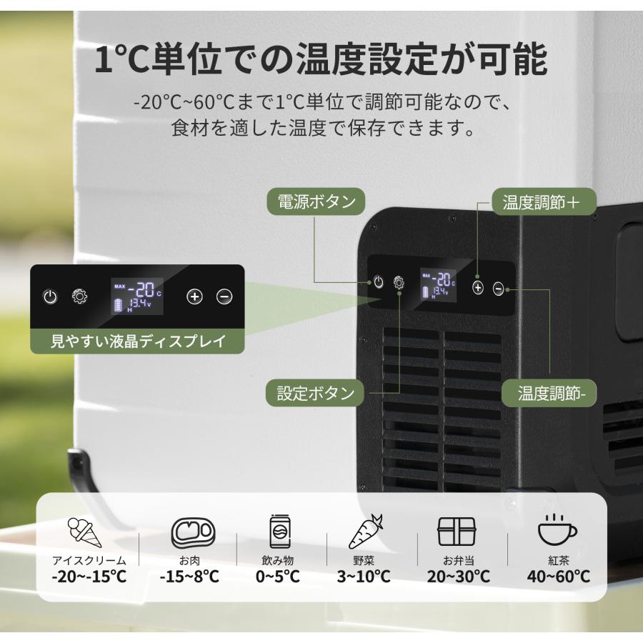 EENOUR 1000円OFF EENOUR 冷温庫 ポータブル冷蔵庫 バッテリー内蔵可能