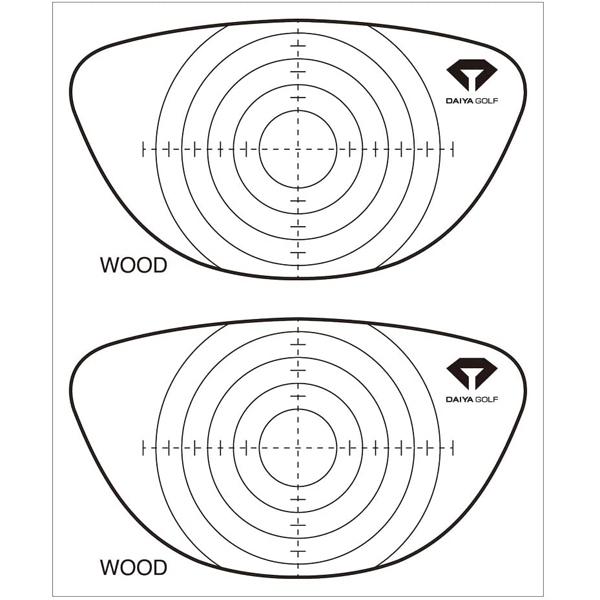 DAIYA ダイヤゴルフ インパクトマーカー ドライバー用 AS-421 ショット確認シート マーク スイング チェック 飛距離 ミスショット スイートスポット 打点 打痕｜e-tee｜02