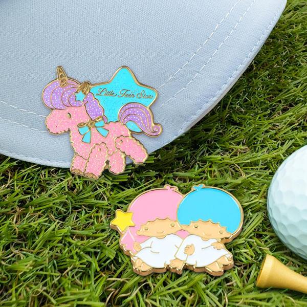 リトルツインスターズ ゴルフマーカー LTM002 送料無料 ゴルフ 用品 かわいい おしゃれ マグネット ぬいぐるみ サンリオ ライセンス商品 マインド | sanrio | 03