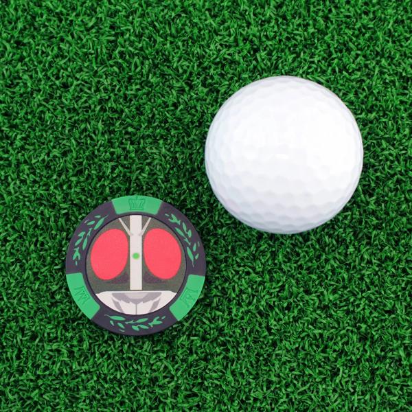 仮面ライダー チップマーカー グリーン MK0095 送料無料 ゴルフ キャラクター ボールマーカー プレゼント ギフト 景品 石森プロ 東映 HTCゴルフ ホクシン交易 | HTCゴルフ オリジナル | 03