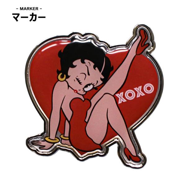 Betty Boop ベティーブープ グランデマーカー(ビッグマーカー) MK0290 送料無料 ボールマーカー キャップクリップマーカー HTCゴルフ ホクシン交易 | HTCゴルフ オリジナル | 01