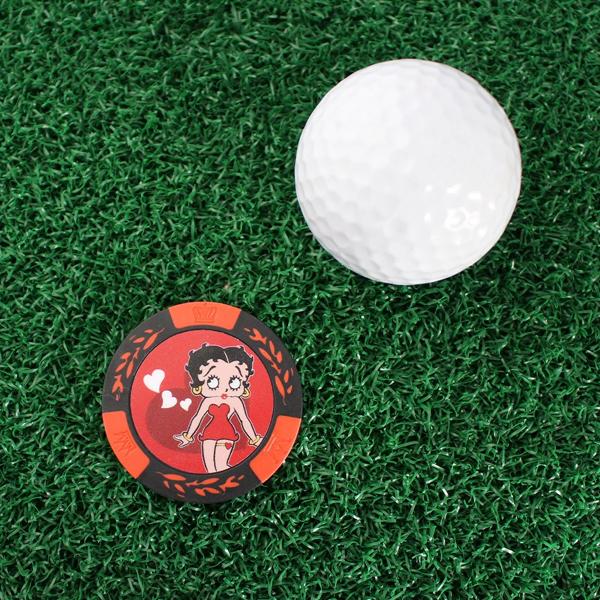 Betty Boop ベティーブープ チップマーカー レッド MK0318 送料無料 キャラクター アニメ ゴルフ カジノマーカー ボールマーカー グッズ HTCゴルフ ホクシン交易 | HTCゴルフ オリジナル | 03
