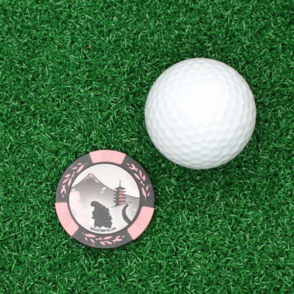 ゴジラ チップマーカー ピンク MK0420 送料無料 GODZILLA ゴルフ マーカー キャラクター プレゼント ギフト コンペ 景品 東宝 特撮 HTCゴルフ ホクシン交易 | HTCゴルフ オリジナル | 03