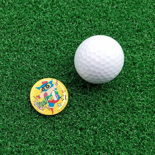 クレヨンしんちゃん アクリルマーカー アクション仮面しんちゃん イエロー MK0490 送料無料 しんのすけ 野原家 キャラクター ゴルフ HTCゴルフ ホクシン交易 | HTCゴルフ オリジナル | 01