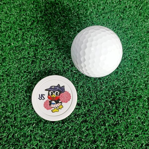 東京ヤクルトスワローズ ゴルフチップマーカー つばみ ホワイト MK0556 送料無料 プロ野球 つばめ ボールマーカー コインマーカー HTCゴルフ ホクシン交易 | HTCゴルフ オリジナル | 03