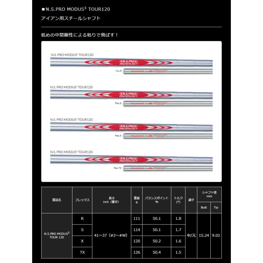 【早い者勝ち】モーダス120s ［限定ブラックシャフト］ 日本シャフト シャフト アイアン用 N.S.Pro モーダス3 ツアー 120