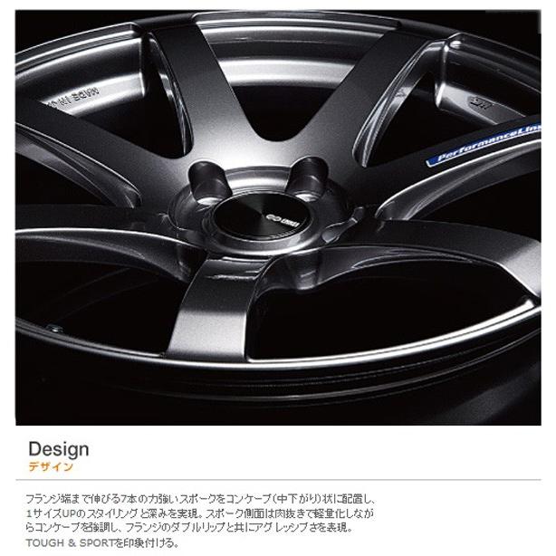 ENKEI PF07 18×8.0J PCD112/5 +50 ボア径：75φ カラー：ダークシルバー