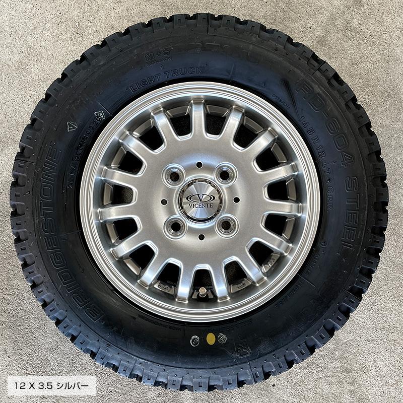 BRIDGESTONE 604V 145/80R12 80/78N ヴィセンテ04 CA 12×3.5 BRIDGESTONE 604V 145/80R12 80/78N ヴィセンテ04 CA 12×3.5