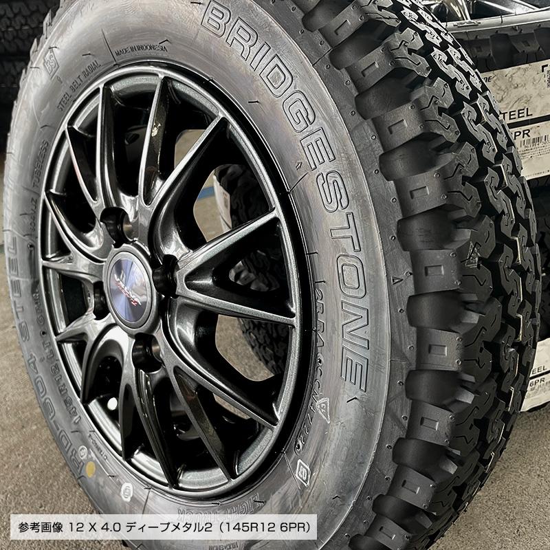 604V 145/80R12 80/78N ヴェルヴァ スポルト2 12×4.0 ディープメタル2 4本ホイールセット ブリヂストン RD-604 STEEL (145R12 6PR 互換)｜e-tireshop｜07