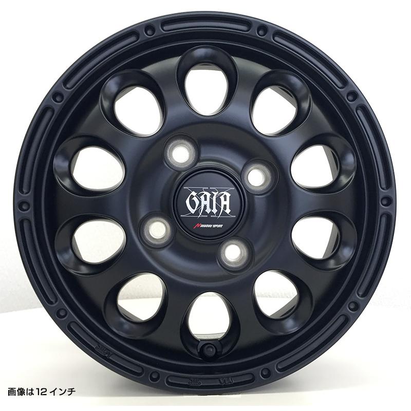 オープンカントリー RT 145/80R12 LT ガイアクロス 12×4.00B マットブラック 12インチ ハイゼット トーヨー タイヤホイールセット 4本セット｜e-tireshop｜06