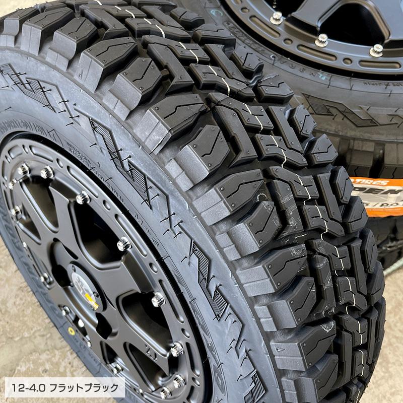 オープンカントリー RT 145/80R12 LT MLJ エクストリームJ 12×4.0 12インチ ハイゼット タイヤホイールセット 4本セット トーヨー R/T 軽トラ 軽バン マッド｜e-tireshop｜05