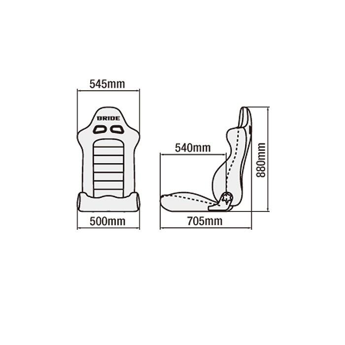 86/BRZ専用 BRIDE EUROSTER2 CRUZ スーパーシートレールYZ