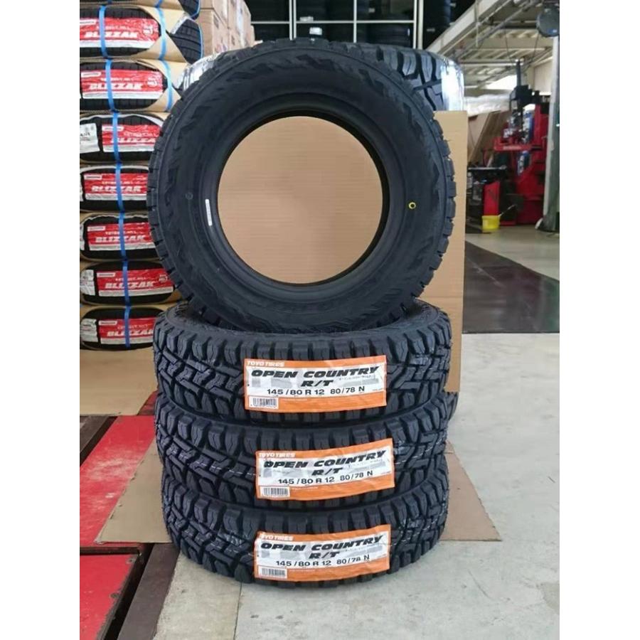 TOYO TIRES 4本セット 145/80R12 80/78N トーヨー オープン TOYO TIRES 4本セット 145/80R12 80/78N トーヨー オープン