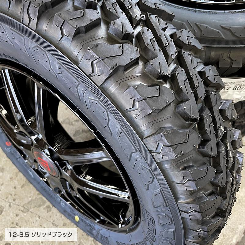 ジオランダー MT G003 145/80R12 80/78 LT ザインSS 12×3.5 ブラック 12インチ エブリィ タイヤホイールセット 4本セット ヨコハマ 145R12 6PR互換｜e-tireshop｜07