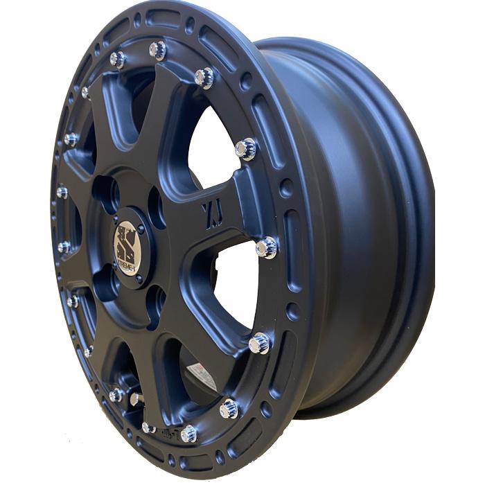 ヨコハマ G003 145/80R12 LT + エクストリームJ 12×4.00B PCD100/4H INSET+42 フラットブラック 4本 ホイールセット ジオランダー M/T｜e-tireshop｜09