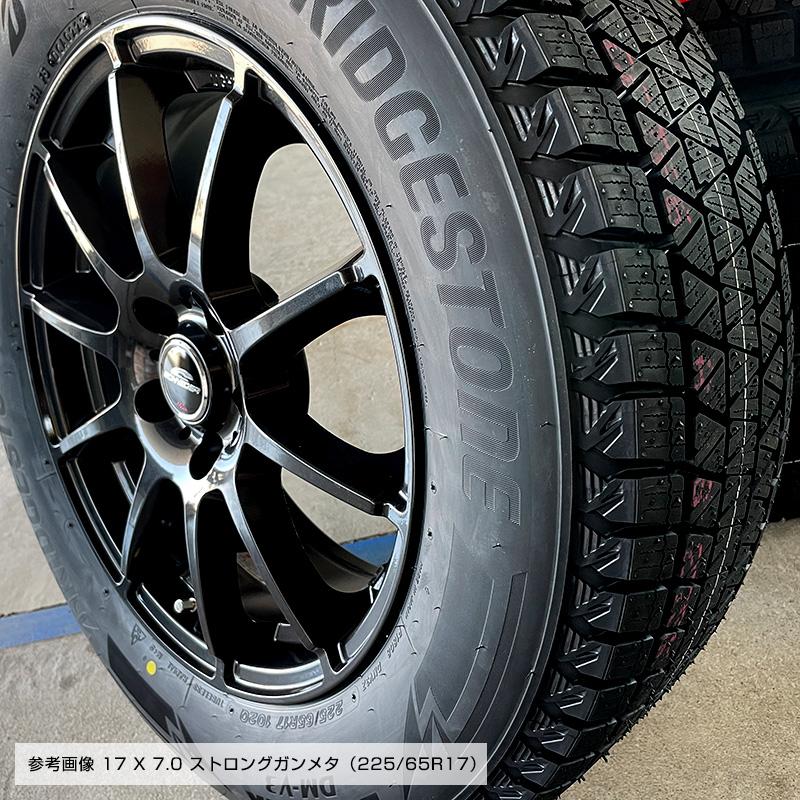 ブリザック DM-V3 225/65R17 ブリヂストン スタッグ 17×7.0 114/5 +38 17インチ ストロングガンメタ ハリアー スタッドレス 4本 ホイールセット｜e-tireshop｜07