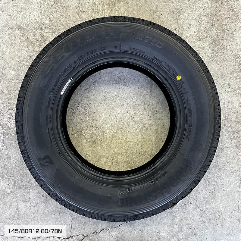 エコピア R710 145/80R12 80/78N ガイアクロス ブラック エコピア R710 145/80R12 80/78N ガイアクロス ブラック