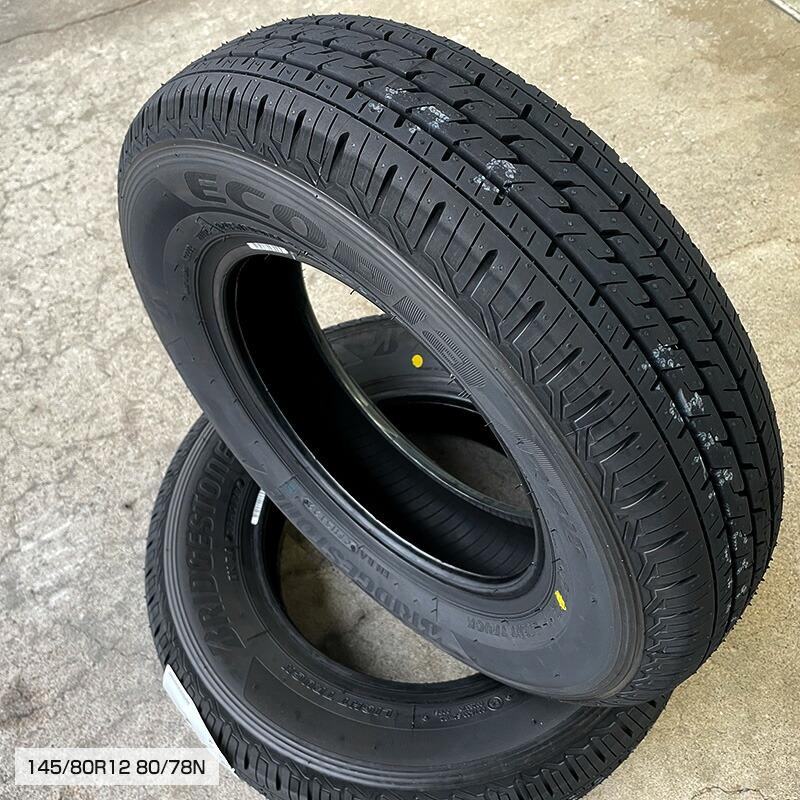 エコピア R710 145/80R12 80/78N ガイアクロス ブラック エコピア R710 145/80R12 80/78N ガイアクロス ブラック