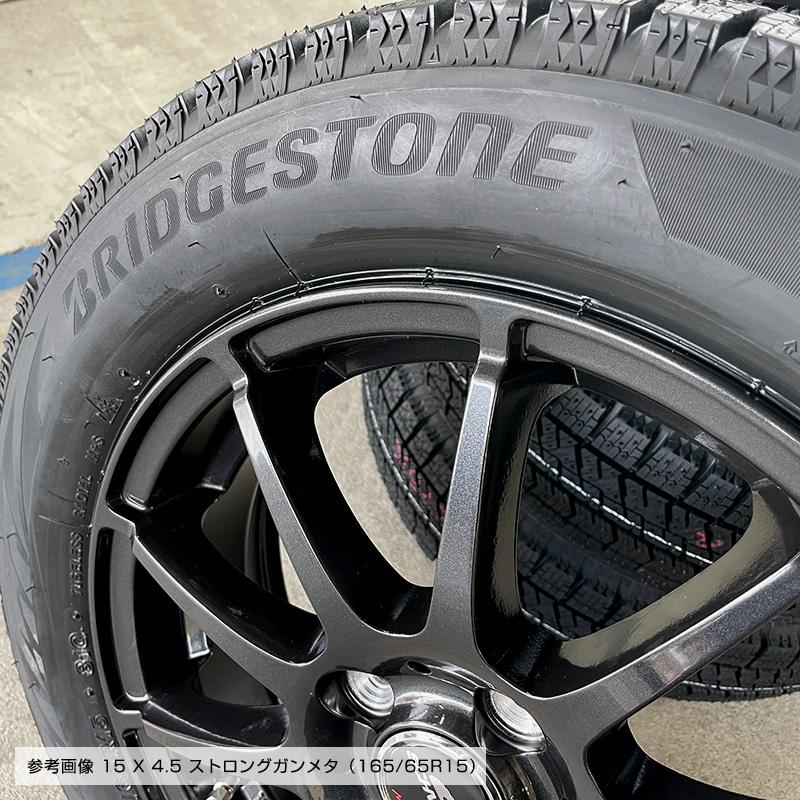 ブリザック VRX2 165/65R15 スタッグ 15×4.5J ガンメタ 15インチ タフト ソリオ デリカD2 ブリヂストン スタッドレス タイヤホイールセット 4本セット｜e-tireshop｜06