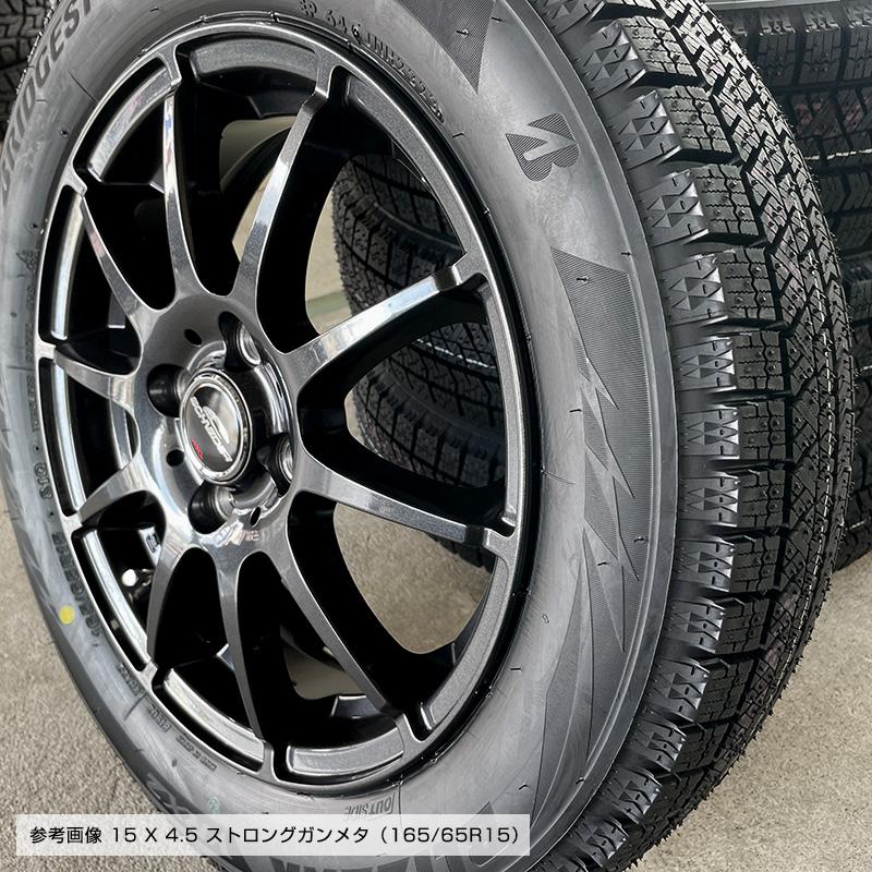 ブリザック VRX2 165/65R15 スタッグ 15×4.5J ガンメタ 15インチ タフト ソリオ デリカD2 ブリヂストン スタッドレス タイヤホイールセット 4本セット｜e-tireshop｜07