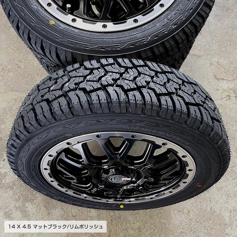 ジオランダー X-AT 155/65R14 78/75 LT マッドバーン XR-800M 14×4.5 ブラック リムポリッシュ 4本ホイールセット ヨコハマ G016 155/65R14 オールテレーン｜e-tireshop｜05