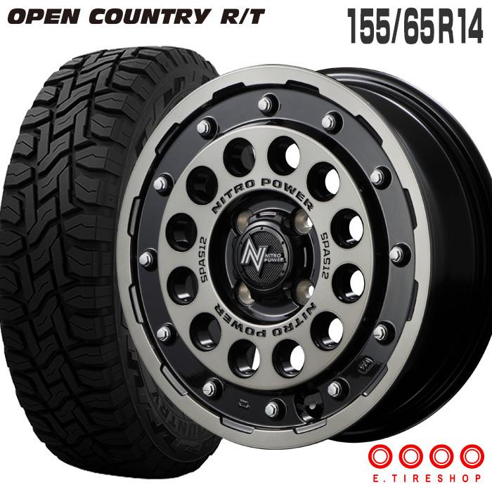 【最終値下げ!】155/65 14インチ　オープンカントリー4本セット OPEN COUNTRY オープンカントリー RT 155/65R14 H12 ショット