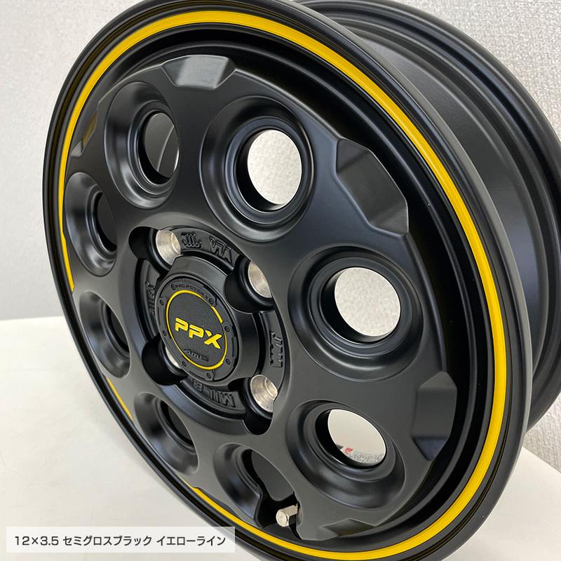 MUDSTAR ラジアル MT 145/80R12 LT ホワイトレター PPX MIL8 12×3.5
