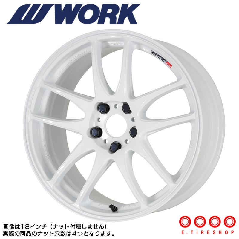 WORK EMOTION CR極 15×8.0J PCD100 4H INSET+5 ホワイト (WHT) ワーク  