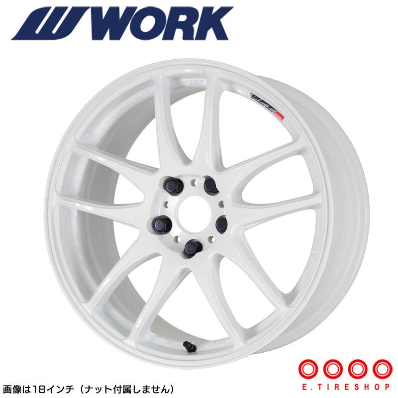 WORK EMOTION CR極 18×7.5J PCD114.3 5H INSET+53 ホワイト (WHT  