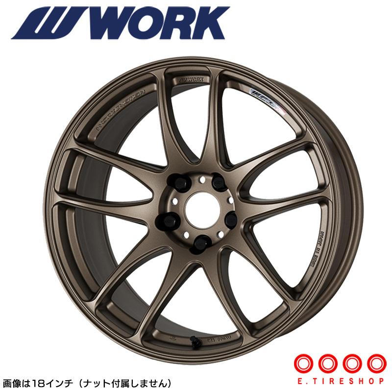 WORK EMOTION CR極 18×9.5J PCD114.3 5H INSET-15 アッシュドチタン 