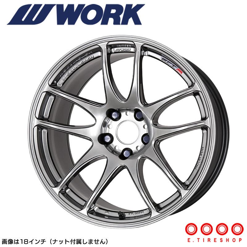 WORK EMOTION CR極 18×9.5J PCD114.3 5H INSET+38 グリミットシルバー 