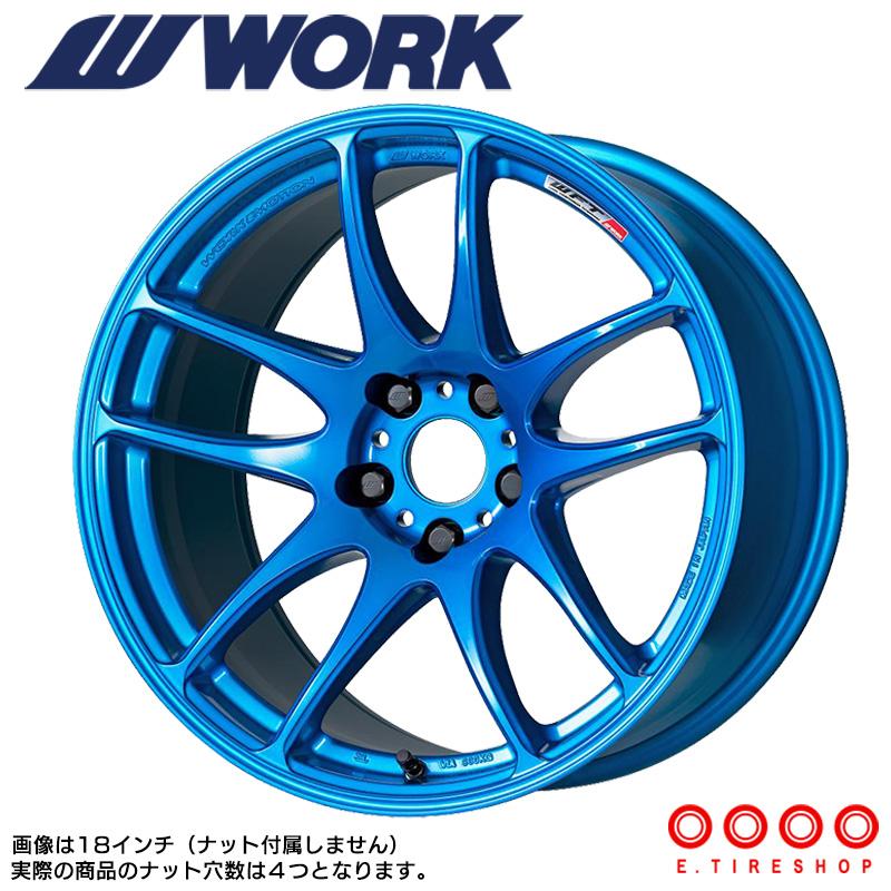 WORK EMOTION CR極 16×6.5J PCD100 4H INSET+42 キャンディブルー (CAB 