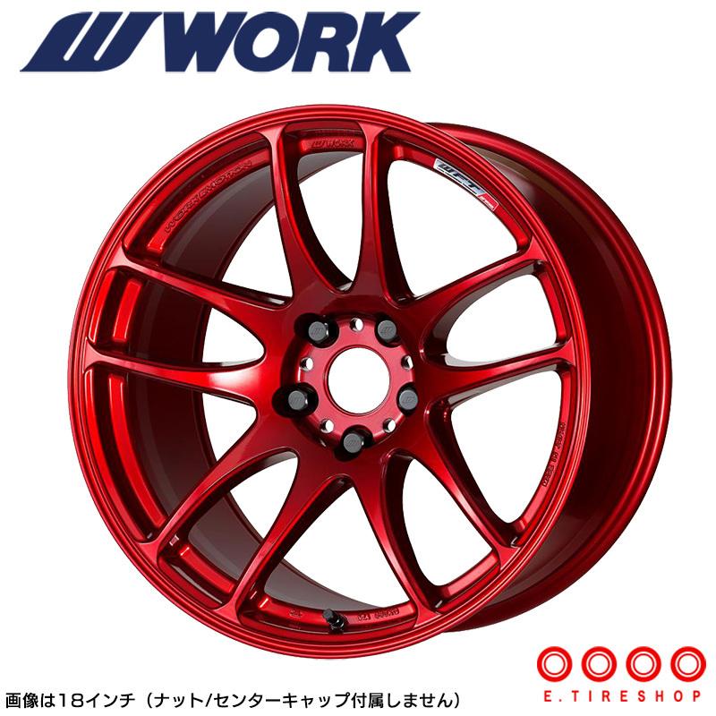 WORK WORK EMOTION CR極 18×7.5J PCD100 5H INSET+47 キャンディレッド