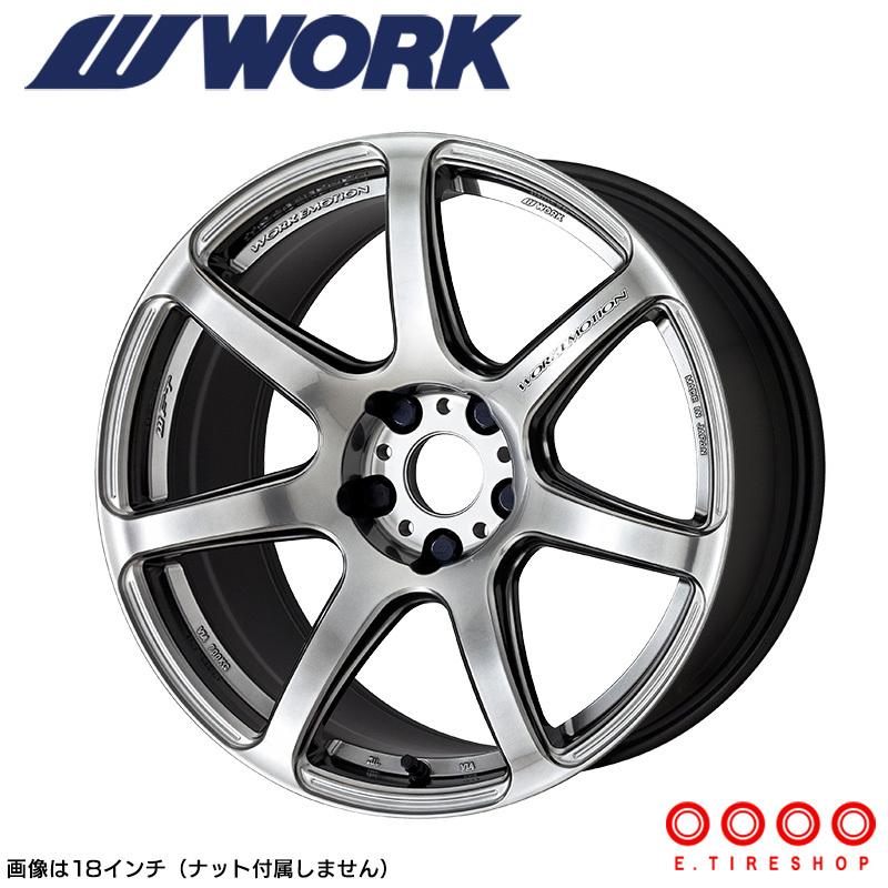 WORK EMOTION T7R 18×9.5J PCD114.3 5H INSET+12 グリミットシルバー