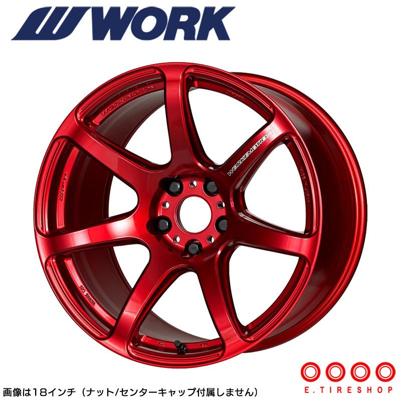 WORK WORK EMOTION T7R 18×7.5J PCD100 5H INSET+53 キャンディレッド 