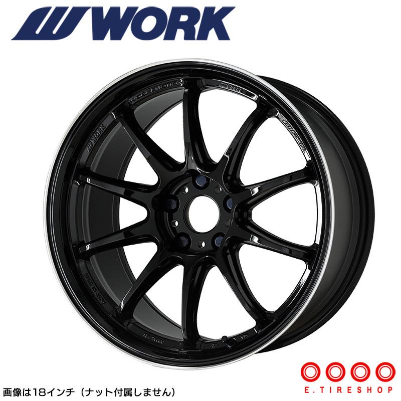 WORK WORK EMOTION ZR10 18×9.5J PCD114.3 5H INSET+22 ブラックダイヤ