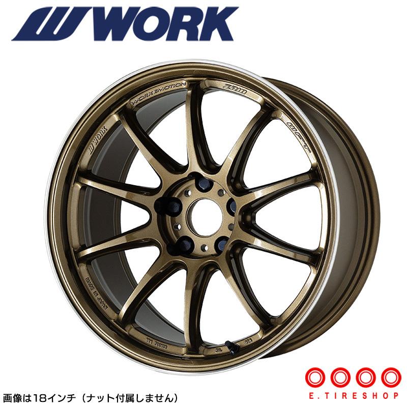 WORK EMOTION ZR10 18×10.5J PCD114.3 5H INSET+22 チタンダイヤリップ 