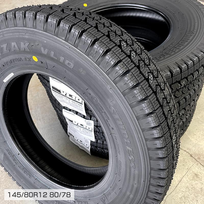 在庫あり) BLIZZAK VL10 145/80R12 80/78N 単品 1本 12インチ 