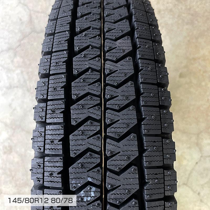 ブリザック VL10 145/80R12 LT スポルト2 12×4.00B ブリヂストン ハイゼット アトレー スタッドレス ホイールセット 4本セット｜e-tireshop｜17