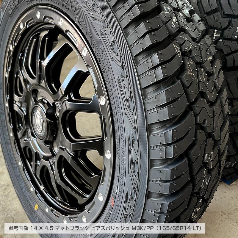 ジオランダー X-AT 165/65R14 81/78 LT XR-800M 14×4.5 マットブラックピアスポリッシュ MBK/PP 4本ホイールセット ヨコハマ G016 165/65R14｜e-tireshop｜07