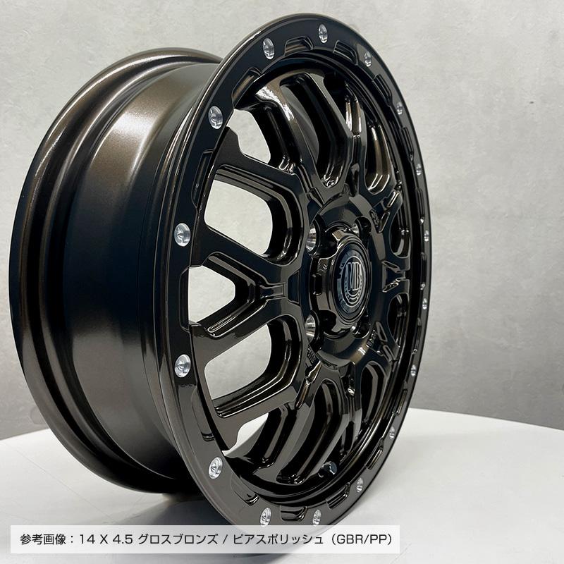 オープンカントリーRT 165/65R15 片側ホワイトレター XR-800M 15×4.5 グロスブロンズピアスポリッシュ GBR/PP 4本ホイールセット トーヨー OPEN COUNTRY R/T｜e-tireshop｜10