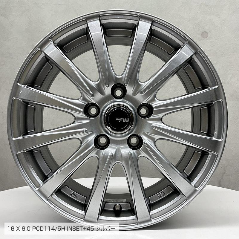 ブリザック VRX3 205/65R16 95Q シビラ V-28 16×6.0 PCD114/5H + ブリザック VRX3 205/65R16 95Q シビラ V-28 16×6.0 PCD114/5H +