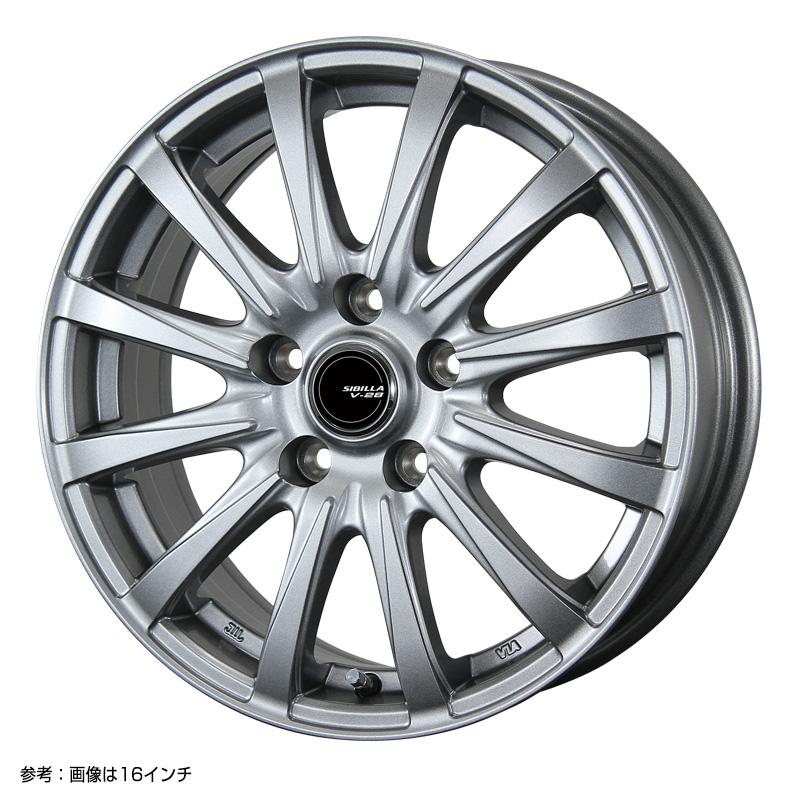 ブリザック VRX3 205/65R16 95Q シビラ V-28 16×6.0 PCD114/5H +45 シルバー 4本ホイールセット ブリヂストン BLIZZAK  セレナ C28｜e-tireshop｜11