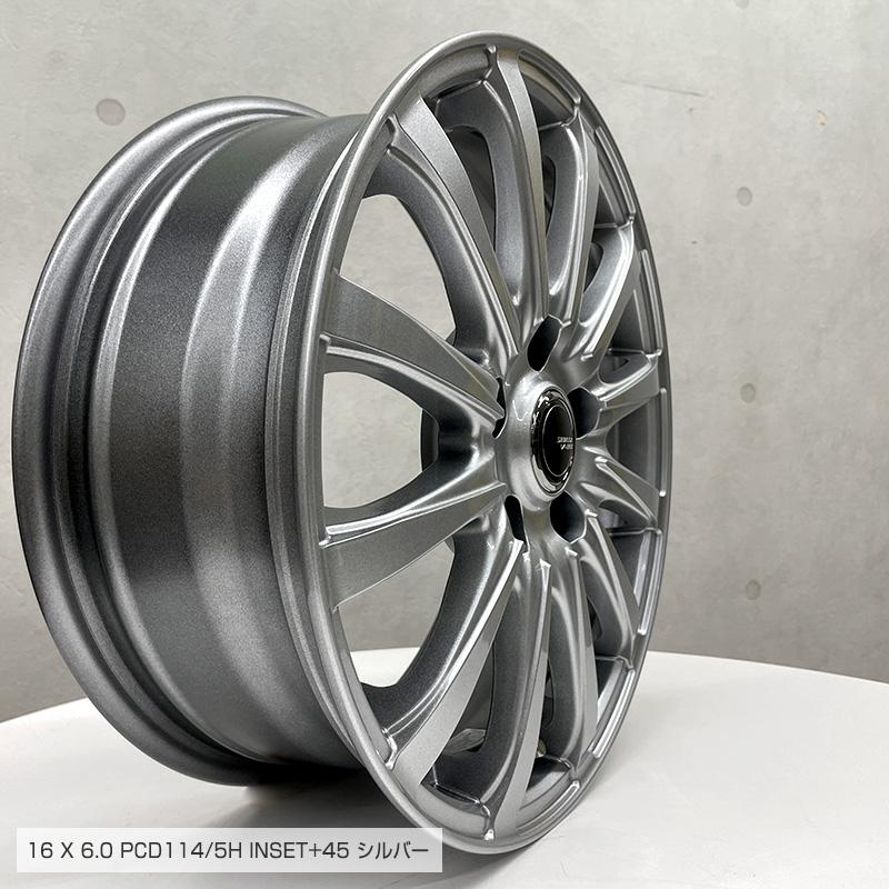 ブリザック VRX3 205/65R16 95Q シビラ V-28 16×6.0 PCD114/5H +45 シルバー 4本ホイールセット ブリヂストン BLIZZAK  セレナ C28｜e-tireshop｜04