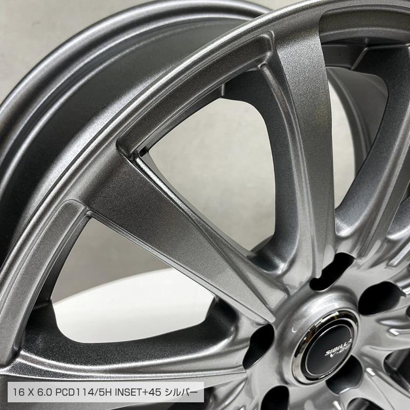 ブリザック VRX3 205/65R16 95Q シビラ V-28 16×6.0 PCD114/5H + ブリザック VRX3 205/65R16 95Q シビラ V-28 16×6.0 PCD114/5H +