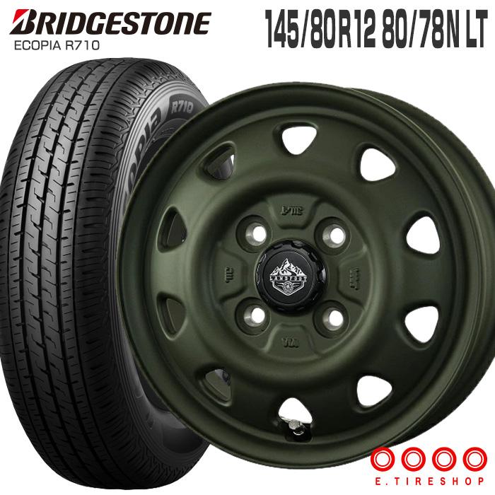 タイヤ・ホイール BRIDGESTONE ECOPIA R710 145/80R12 80/78 e-tireshop_21sum-bs-0648-set