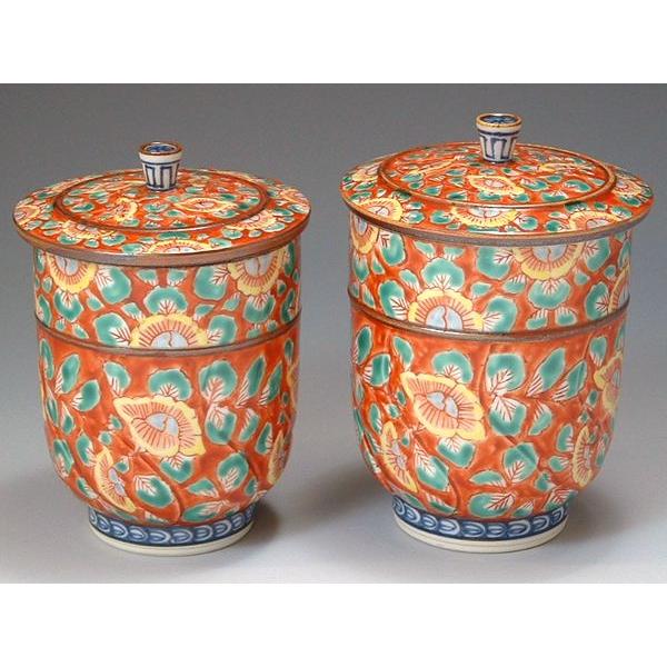 清水焼 湯呑 捻花鳥蓋付組湯呑 平安壹楽 清水焼 祥瑞組湯呑み 楽天市場