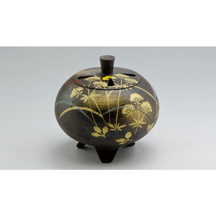 京焼・清水焼 香炉 武蔵野(むさしの) 花月 YXM164 陶器